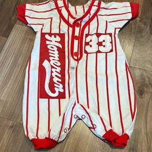 Vintage Hopscotch Baseball HOMERUN Outfit Costume Boy Size 6-9 Months